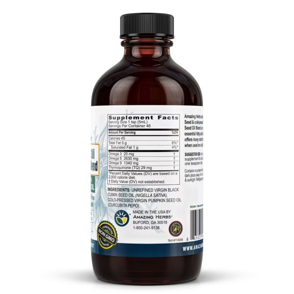 Black Seed PUMPKIN SEED OIL BLEND 8oz - Image 3