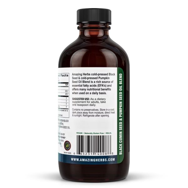 Black Seed PUMPKIN SEED OIL BLEND 8oz - Image 2