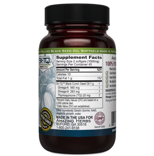 PREMIUM Black Seed Oil Softgels 500mg - Image 2